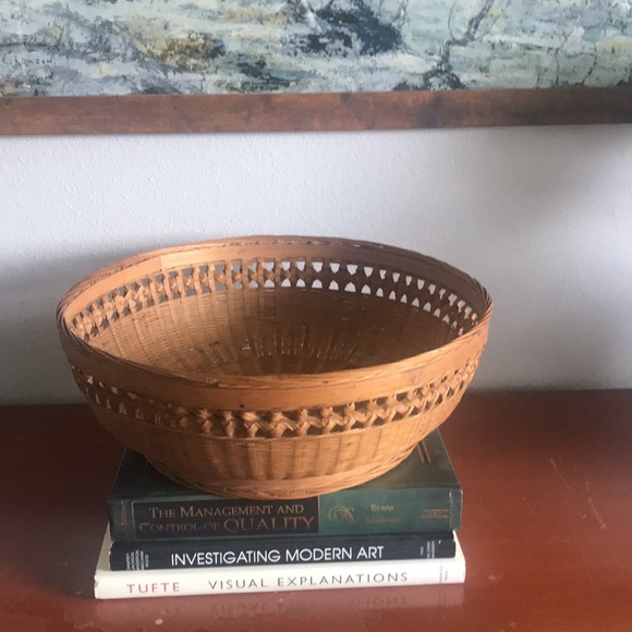 Large vintage boho basket - Picture 3 of 6